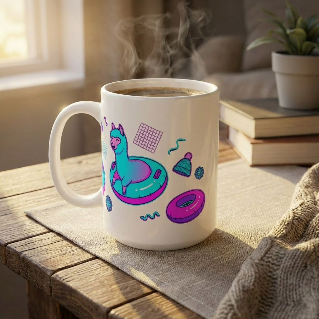 Après-Ski Alpacas - Totally Tubular - 15oz Mug
