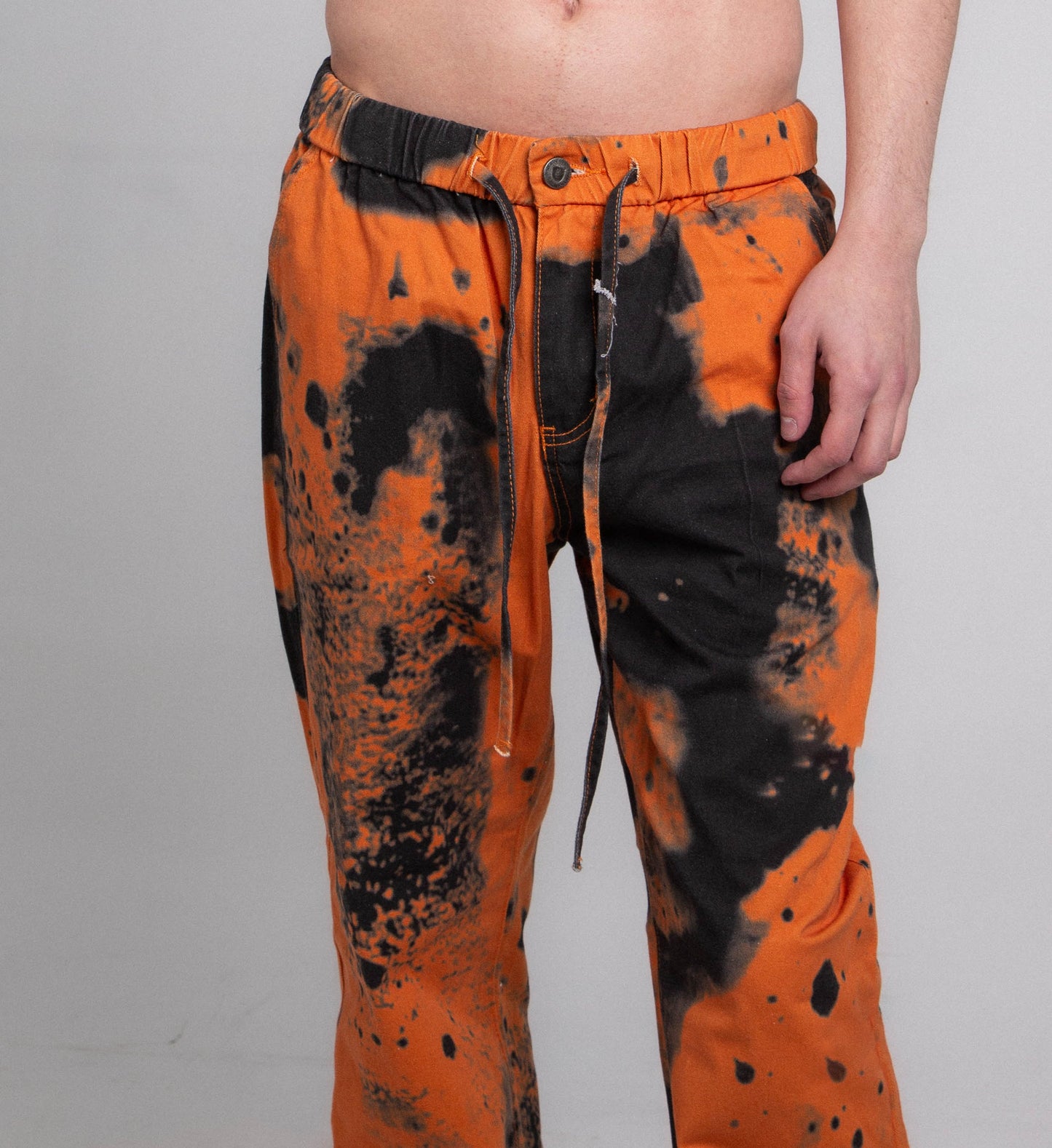 AJ04L COLOR DYE LOOSE JEANS