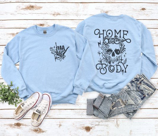Homebody Skeleton Gildan Sweatshirt