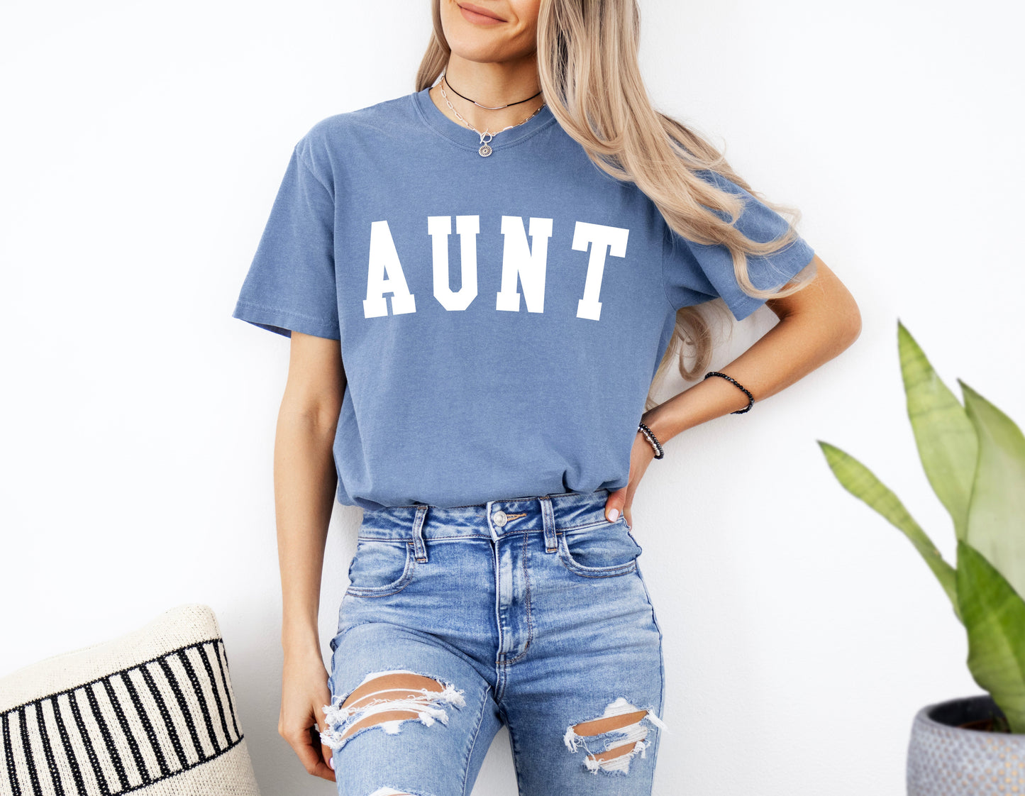 Aunt Comfort Colors Graphic Tees (Condensed font)