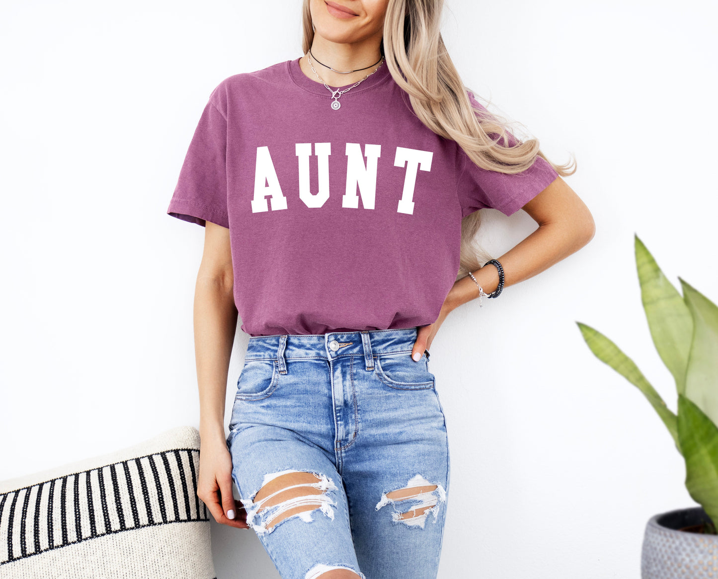 Aunt Comfort Colors Graphic Tees (Condensed font)