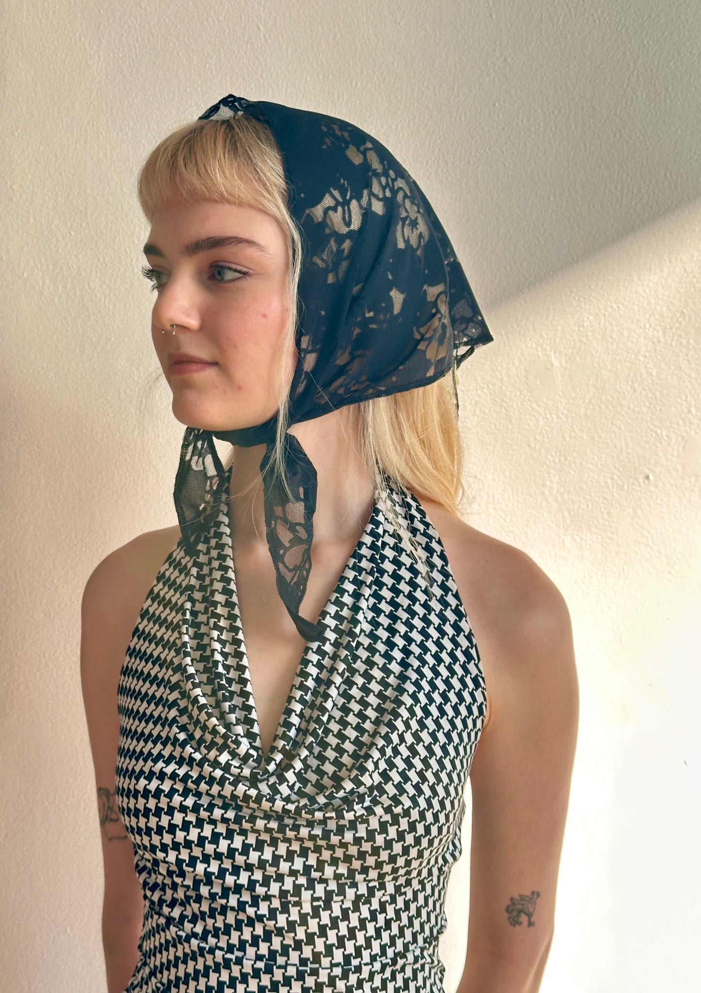 Stretch Lace Headscarf