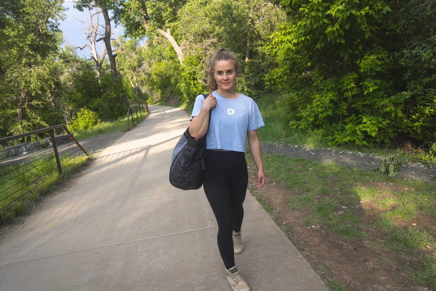 Blue Crop Tee