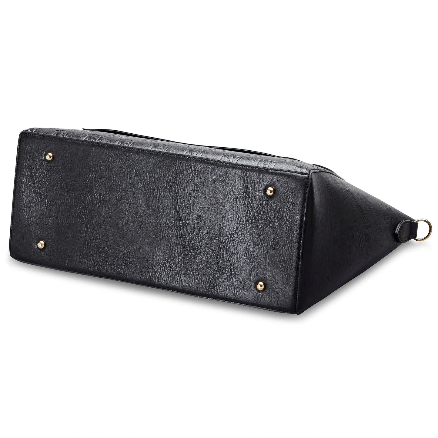 Caroline Vegan Leather Monogram Weekender Duffel Bag