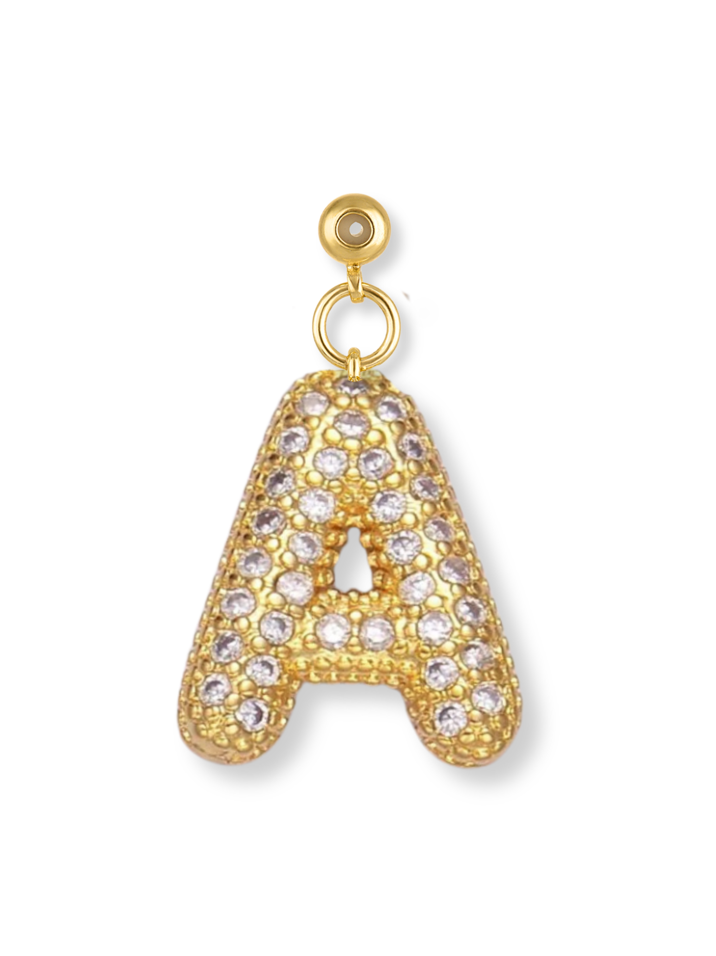 Bubble Letter Grip Charm