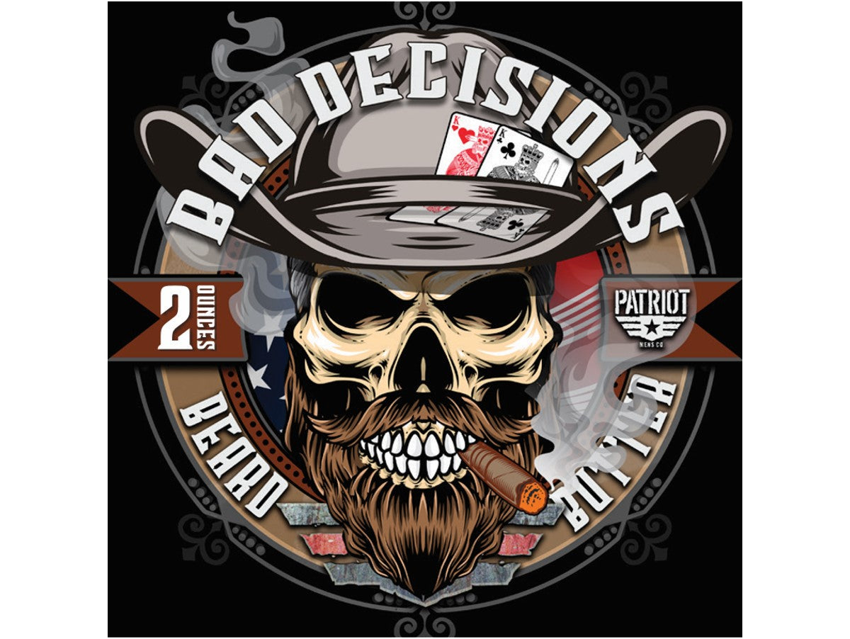 Bad Decisions Beard Butter 2oz Light Hold/Beard Moisturizer