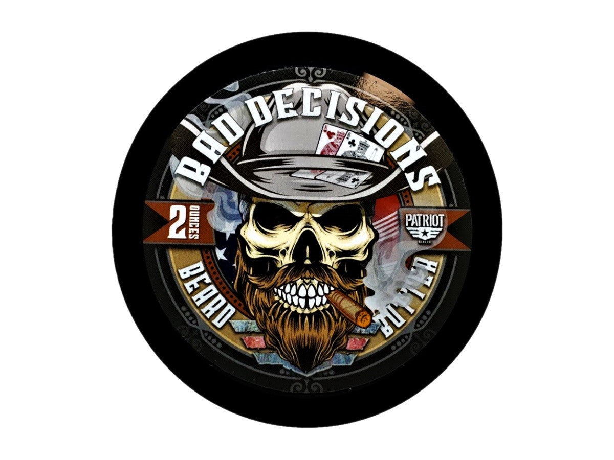 Bad Decisions Beard Butter 2oz Light Hold/Beard Moisturizer
