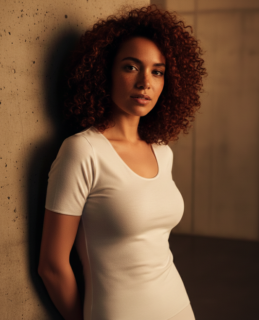 Angora and Silk | Short sleeve base layer shirt (Women's)