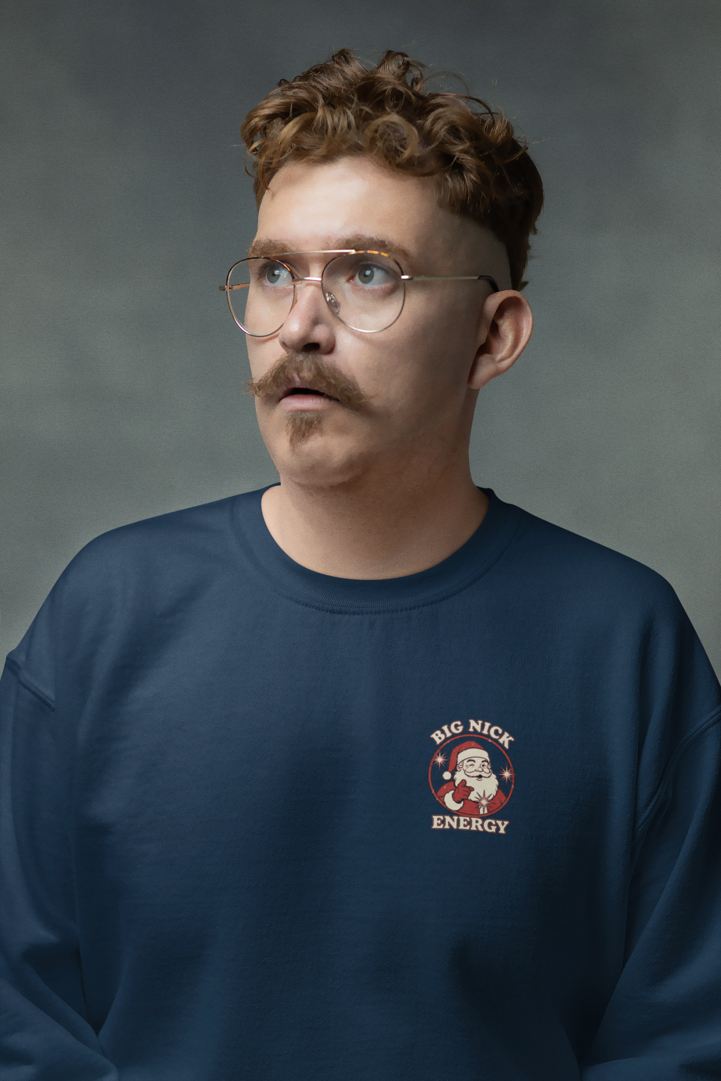 Big Nick Energy – Crewneck Sweatshirt (Pocket Print)