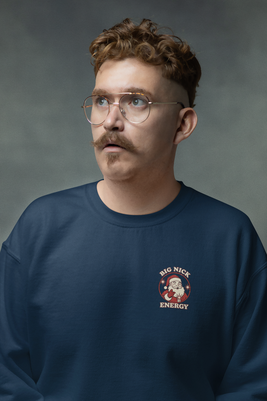 Big Nick Energy – Crewneck Sweatshirt (Pocket Print)