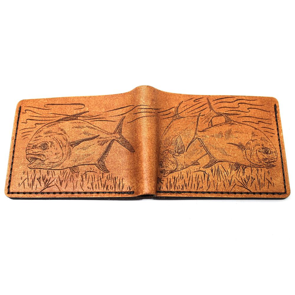 Handcrafted Permits Leather Bill Fold Wallet - Made to Order in USA