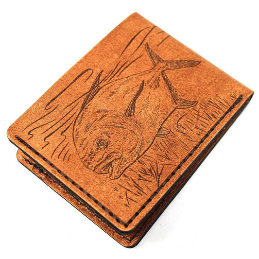 Handcrafted Permits Leather Bill Fold Wallet - Made to Order in USA