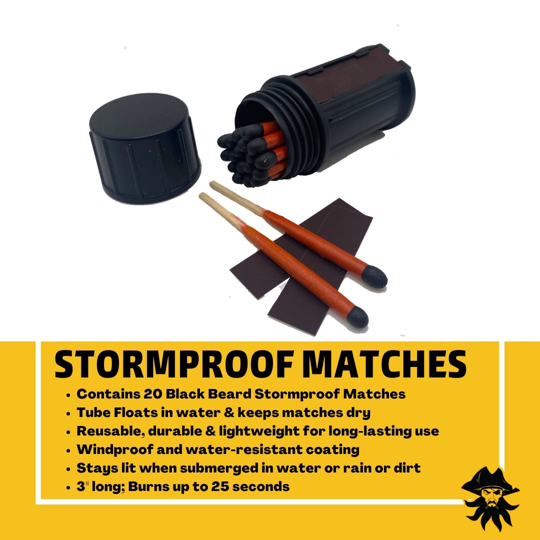 Stormproof Fire Matches Black Beard Fire Starters