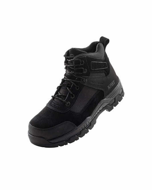Kiwi Trek Black Suede/Nylon 5" Steel Toe Water Resistant Work Boots [R63500]