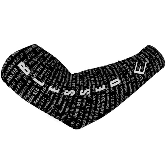Black BLESSED Arm Sleeve Elite Athletic Gear