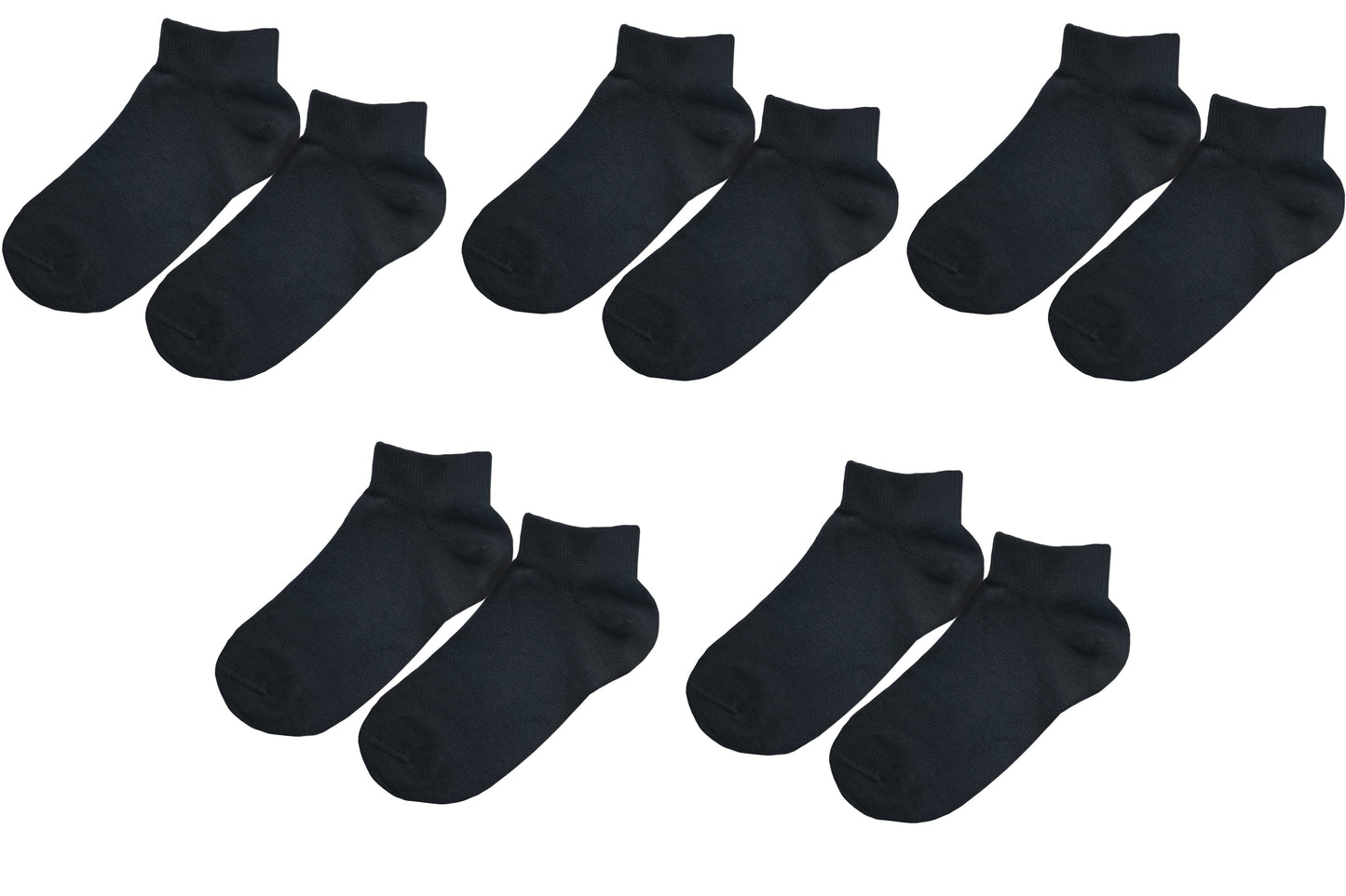 tittimitti® Kids Organic Cotton Ankle Socks 5-Pack – Breathable Lightweight Socks for Active Kids