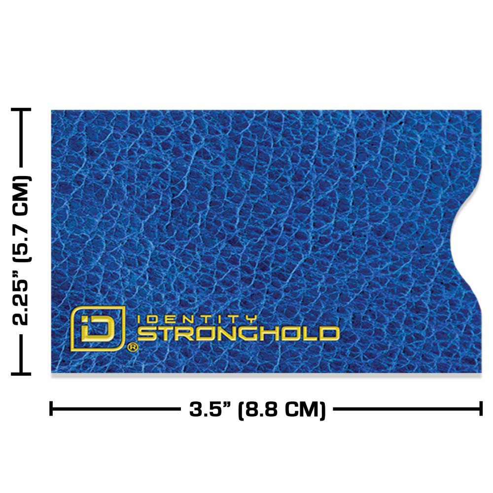 RFID Blocking Credit Card Sleeves - Leather Look 8 Pack