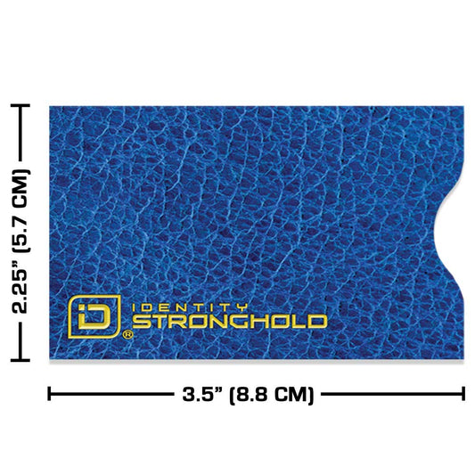 RFID Blocking Credit Card Sleeves - Leather Look 8 Pack