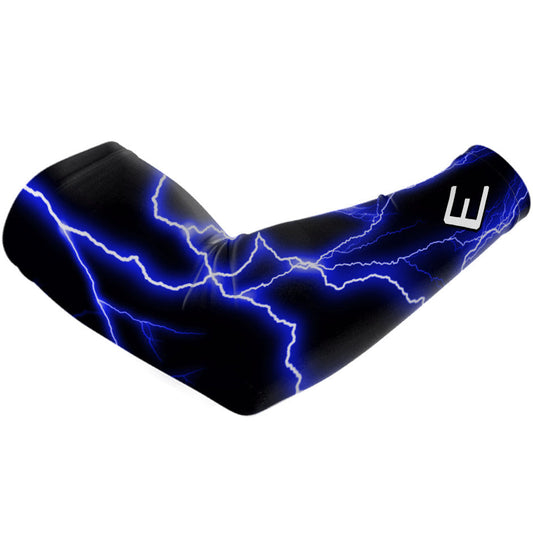 Blue Lightning Arm Sleeve Elite Athletic Gear