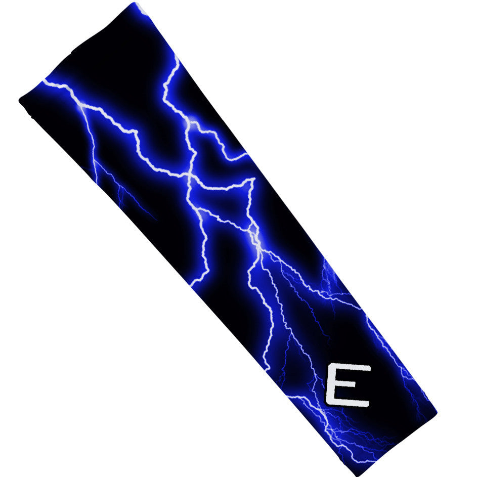 Blue Lightning Arm Sleeve Elite Athletic Gear