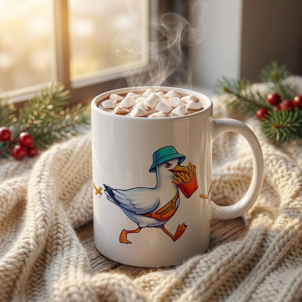 Boardwalk Bandit Seagulls - The Fry Heist - 15oz Mug