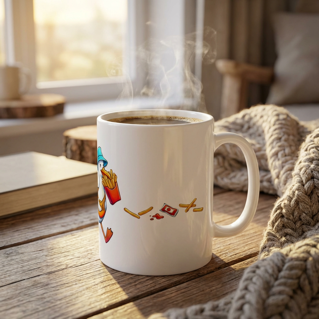 Boardwalk Bandit Seagulls - The Fry Heist - 15oz Mug
