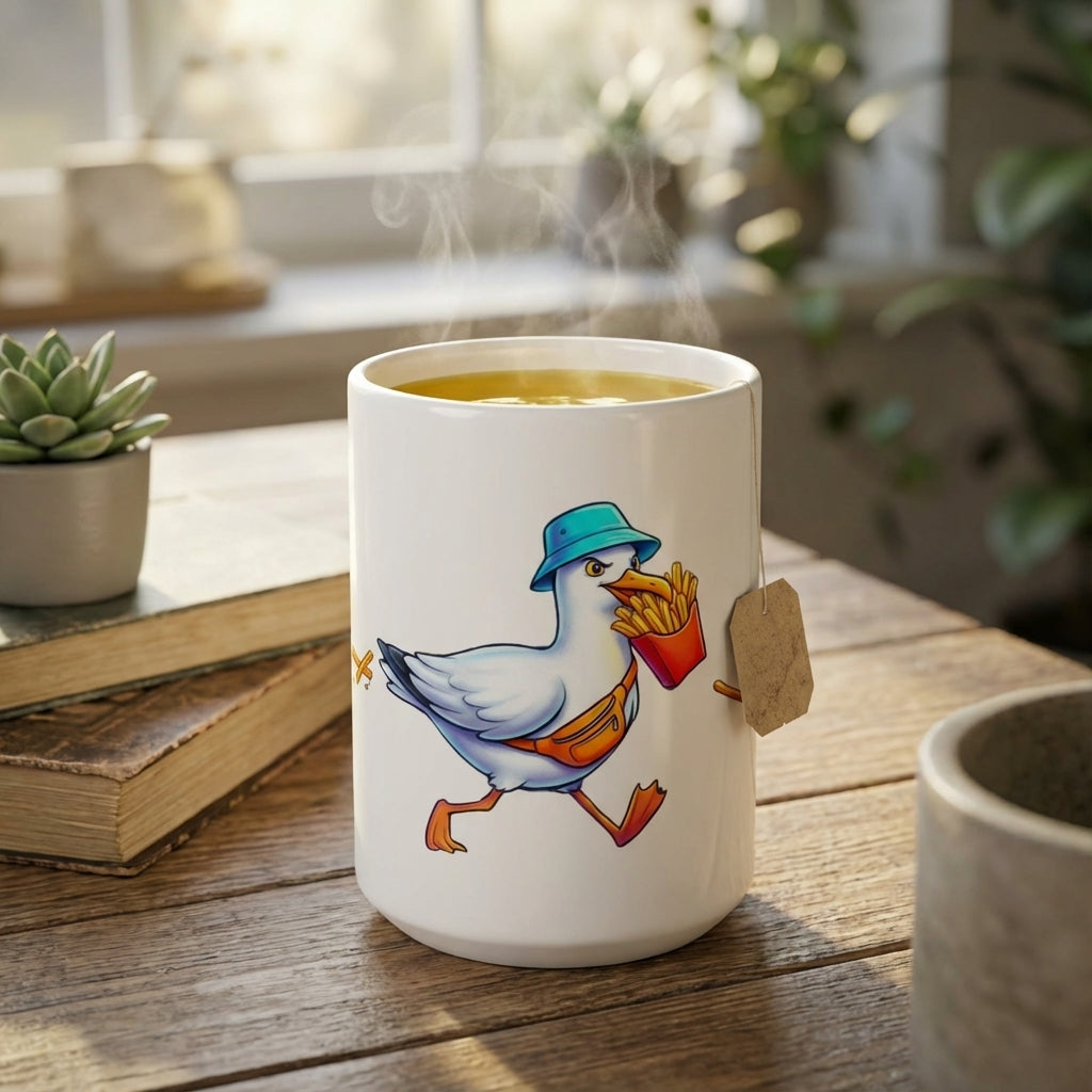 Boardwalk Bandit Seagulls - The Fry Heist - 15oz Mug