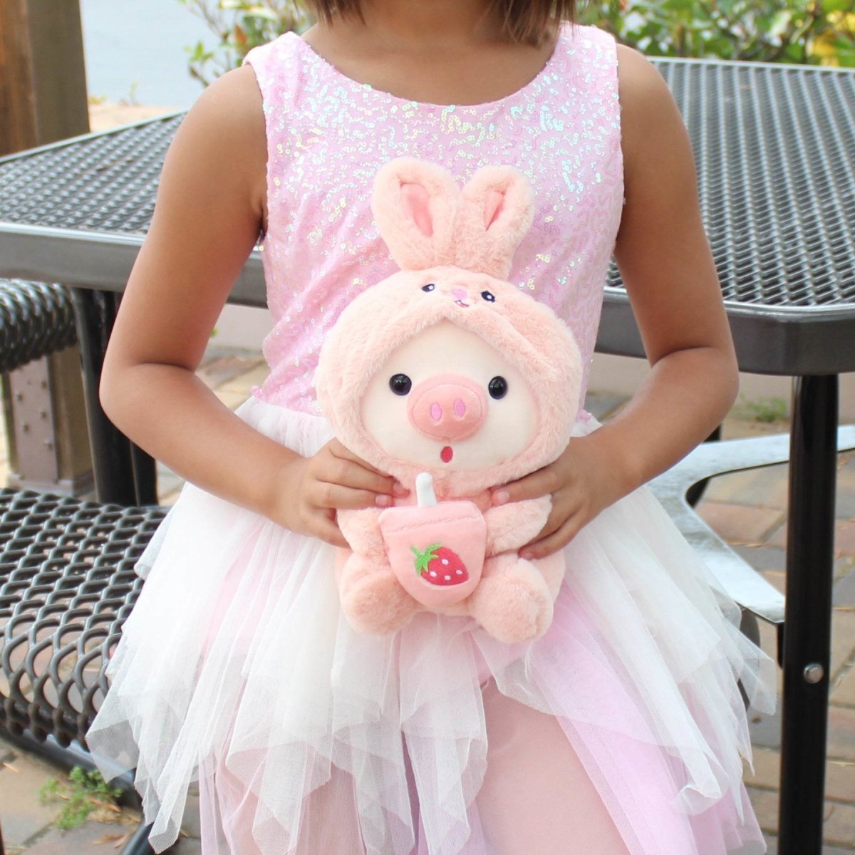 Cute Boba Tea Piggy Plush – Great Gift for All Ages