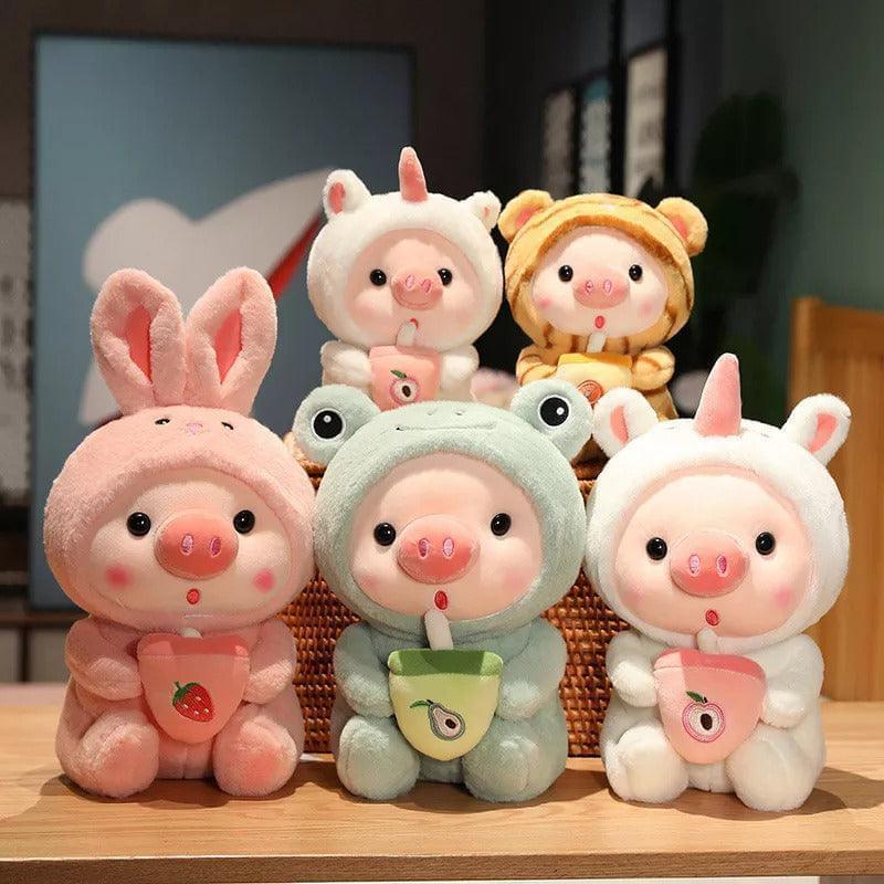 Cute Boba Tea Piggy Plush – Great Gift for All Ages