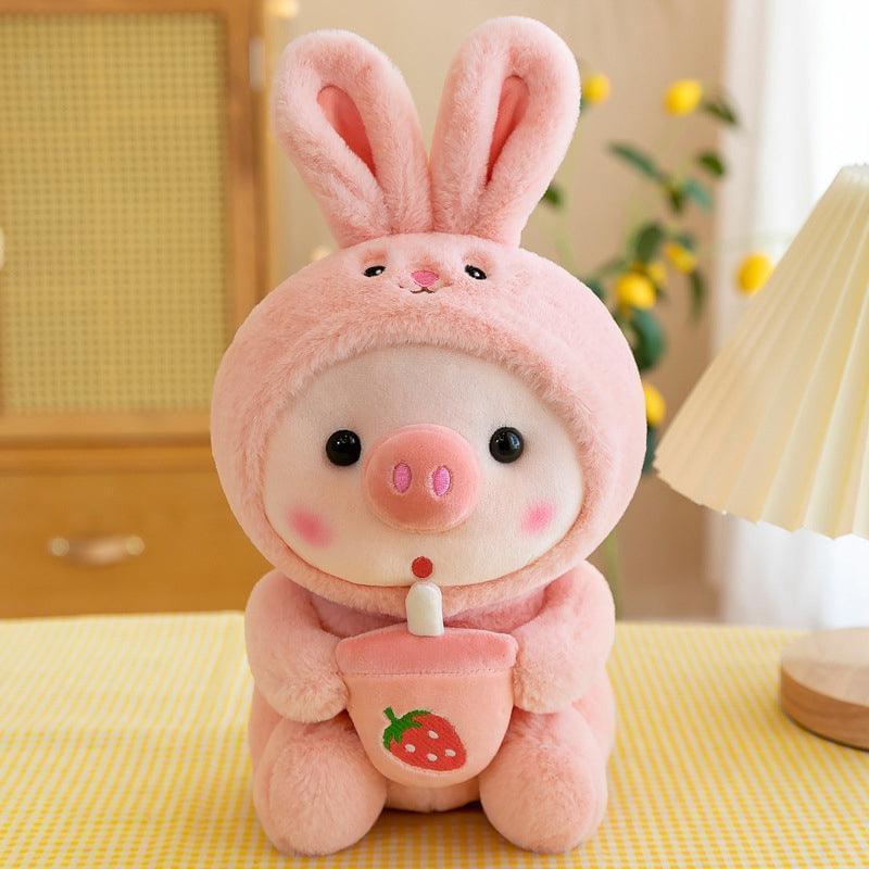 Cute Boba Tea Piggy Plush – Great Gift for All Ages