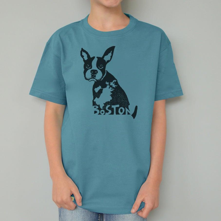 Boston Terrier Puppy T-Shirt for Kids