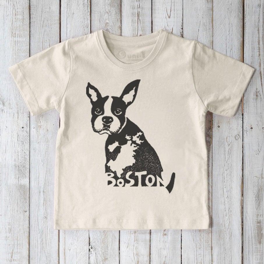 Boston Terrier Puppy T-Shirt for Kids