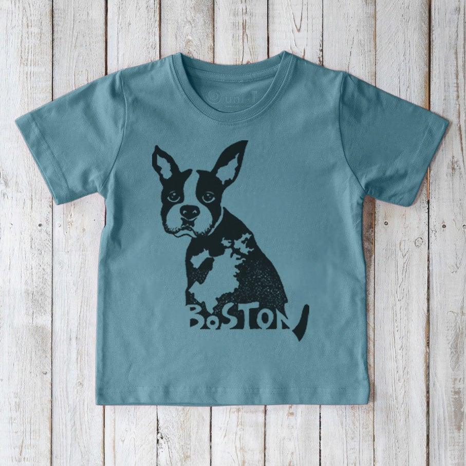 Boston Terrier Puppy T-Shirt for Kids