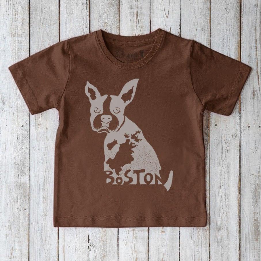 Boston Terrier Puppy T-Shirt for Kids