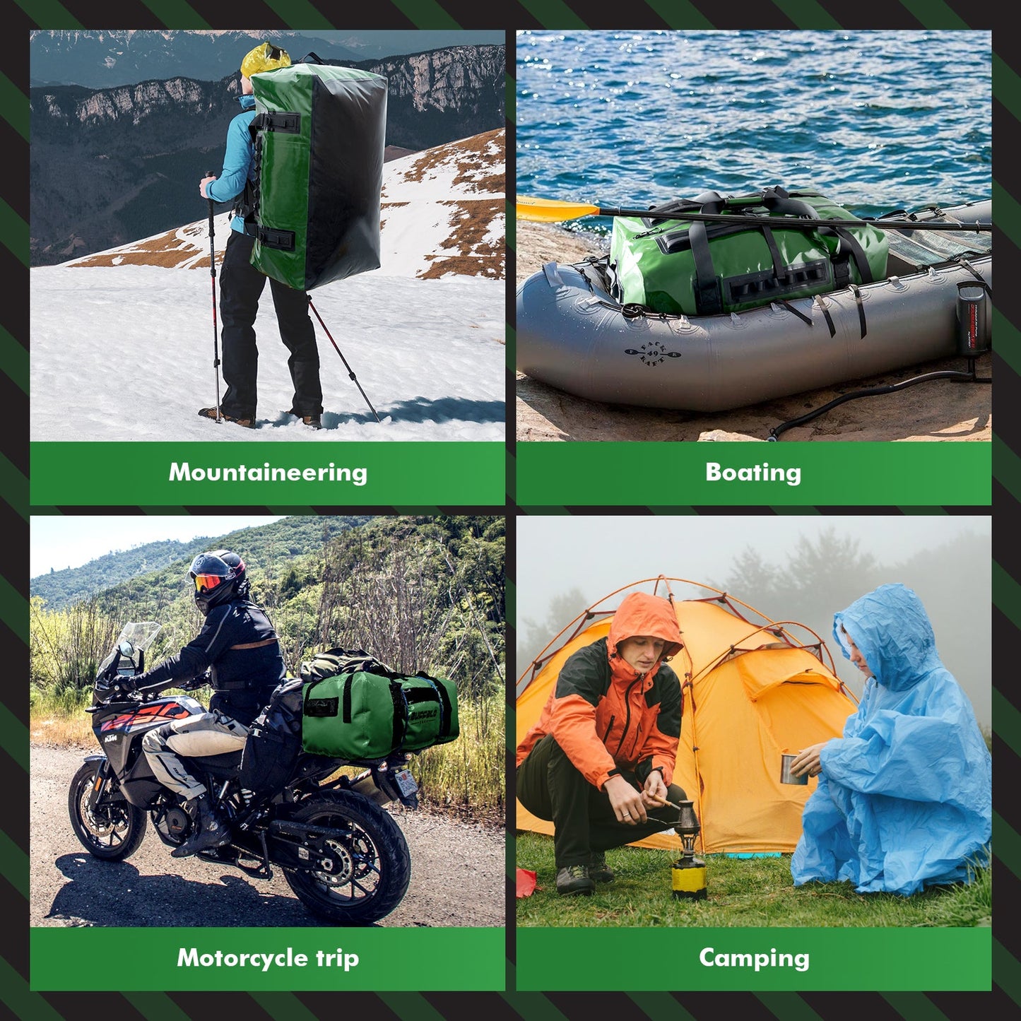 159QT Duffel Bag With Waterproof Zipper