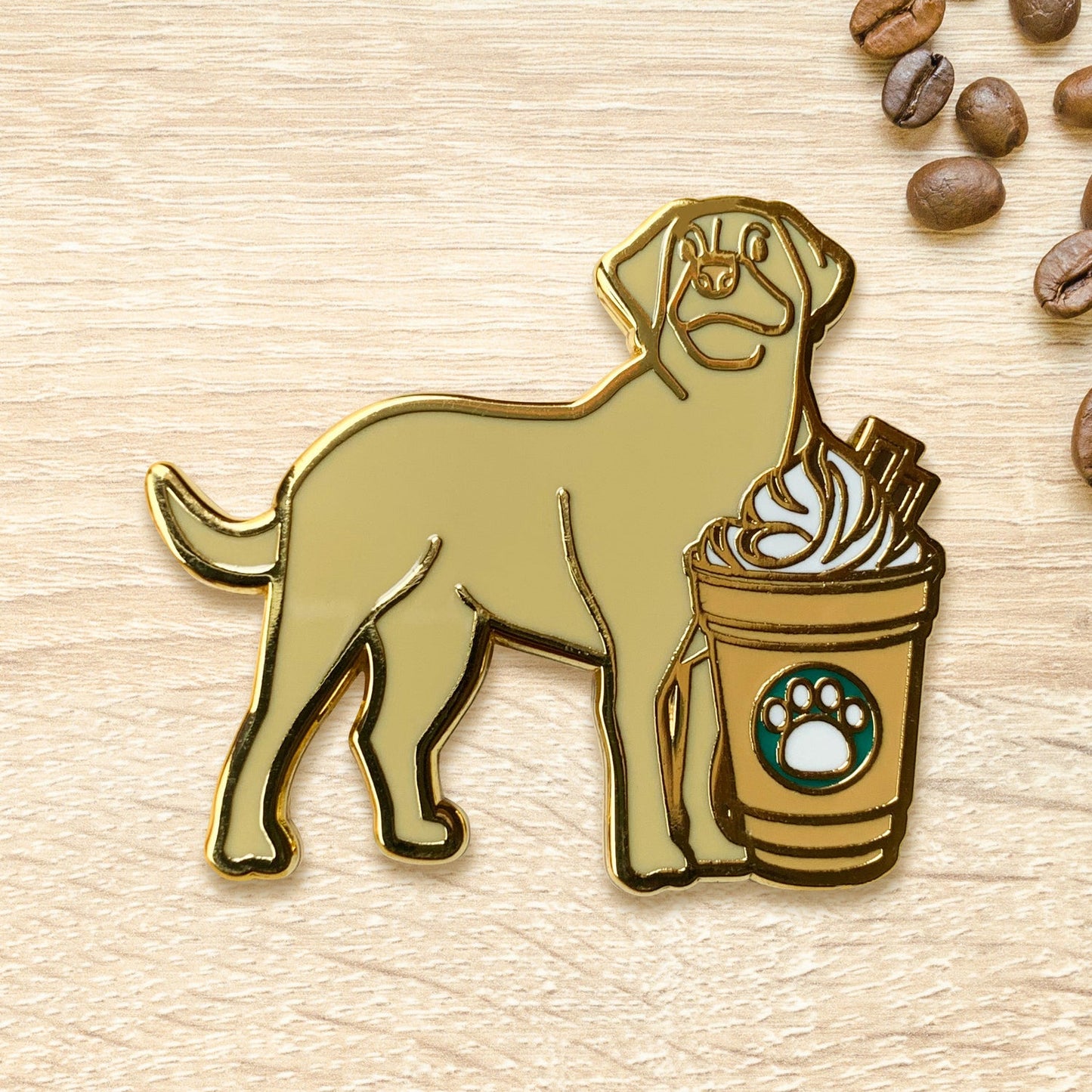 Yellow Labrador x Mocha Pin