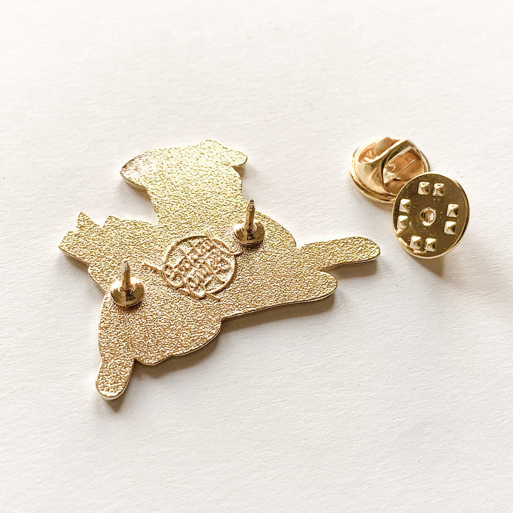 White Pitbull x Pumpkin Spiced Latte Pin