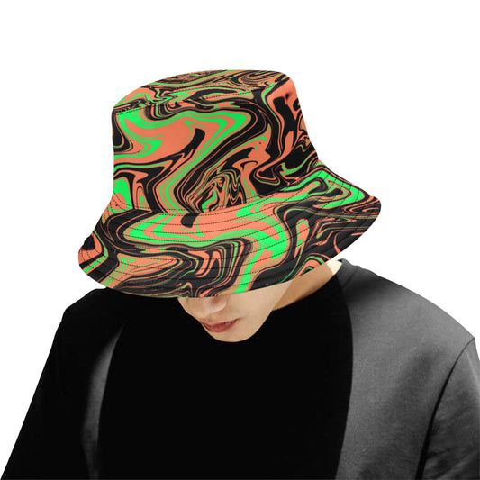 90s Toxic Acid Spill Rave Bucket Hat