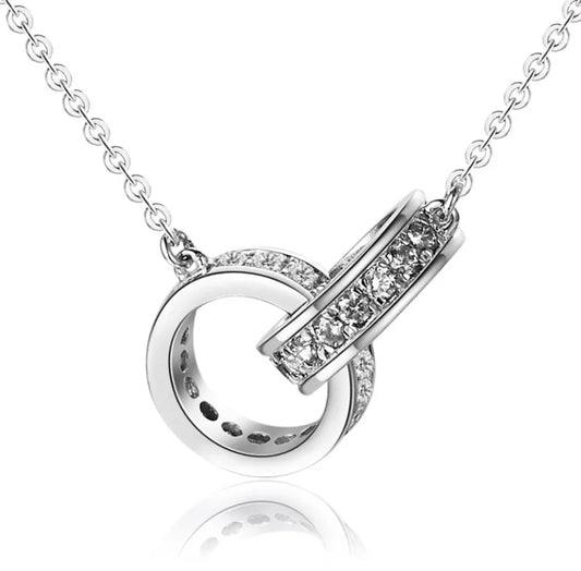 CHILLON - Sterling Silver & Zircon Necklace