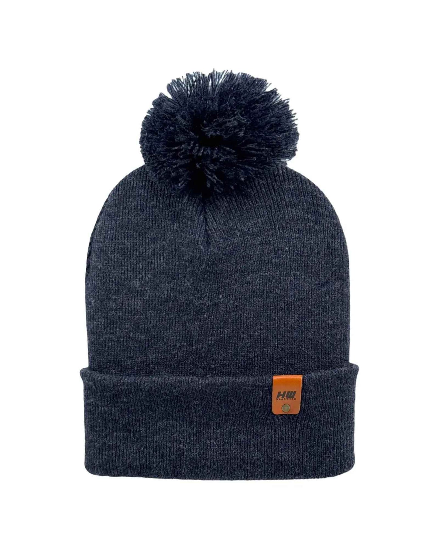 HAAKWEAR PomPom Beanie - Made in USA - Denim Blue