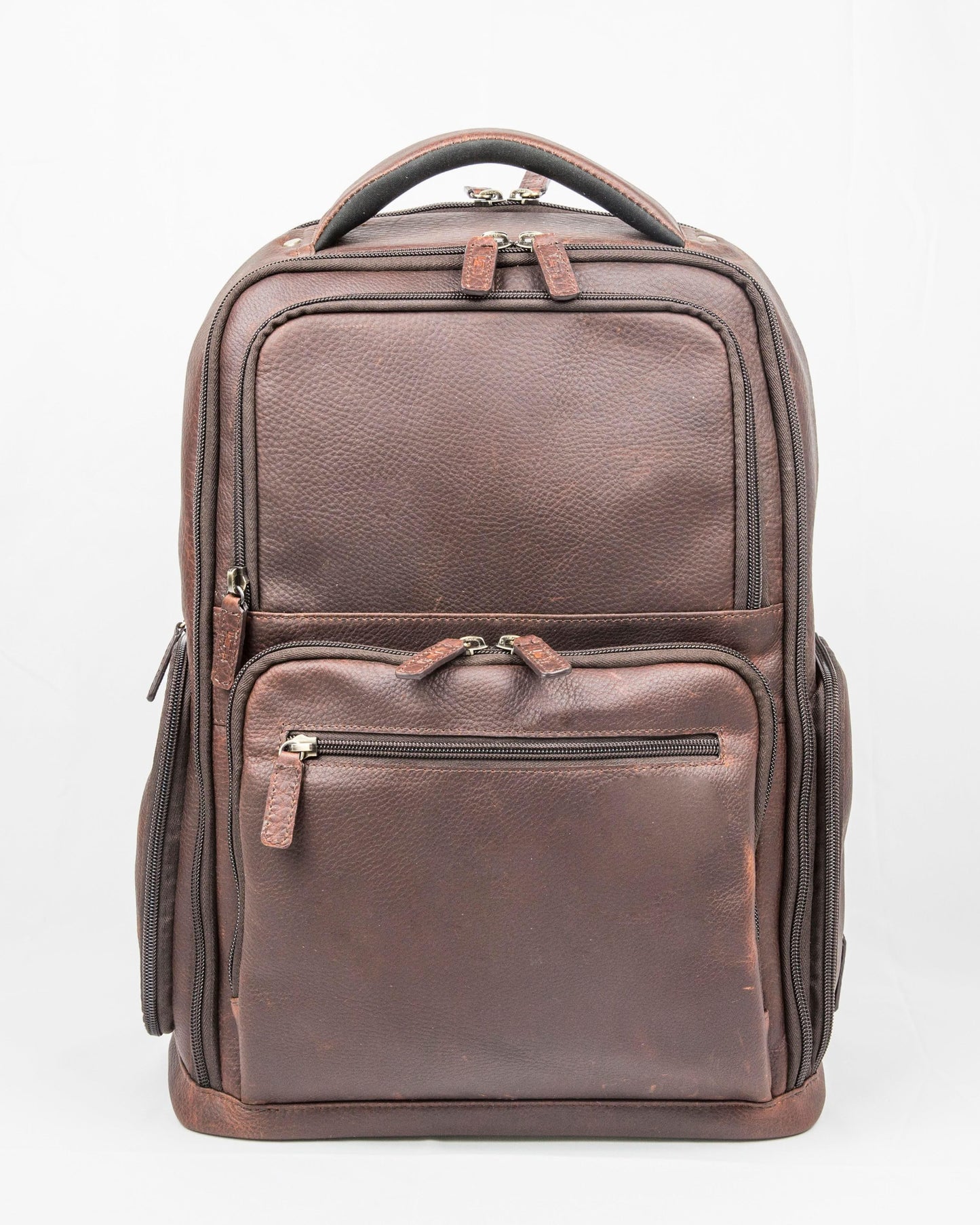 Cambridge Full Grain Mens Leather Backpack