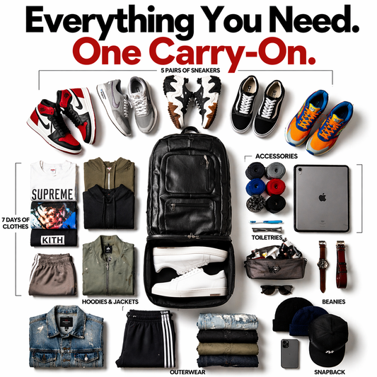 Black Leather Patented Carry On Backpack (Only 300 Made)
