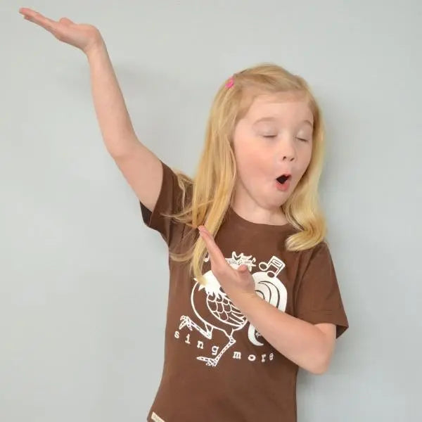 "Sing More" Rooster T-Shirt for Kids