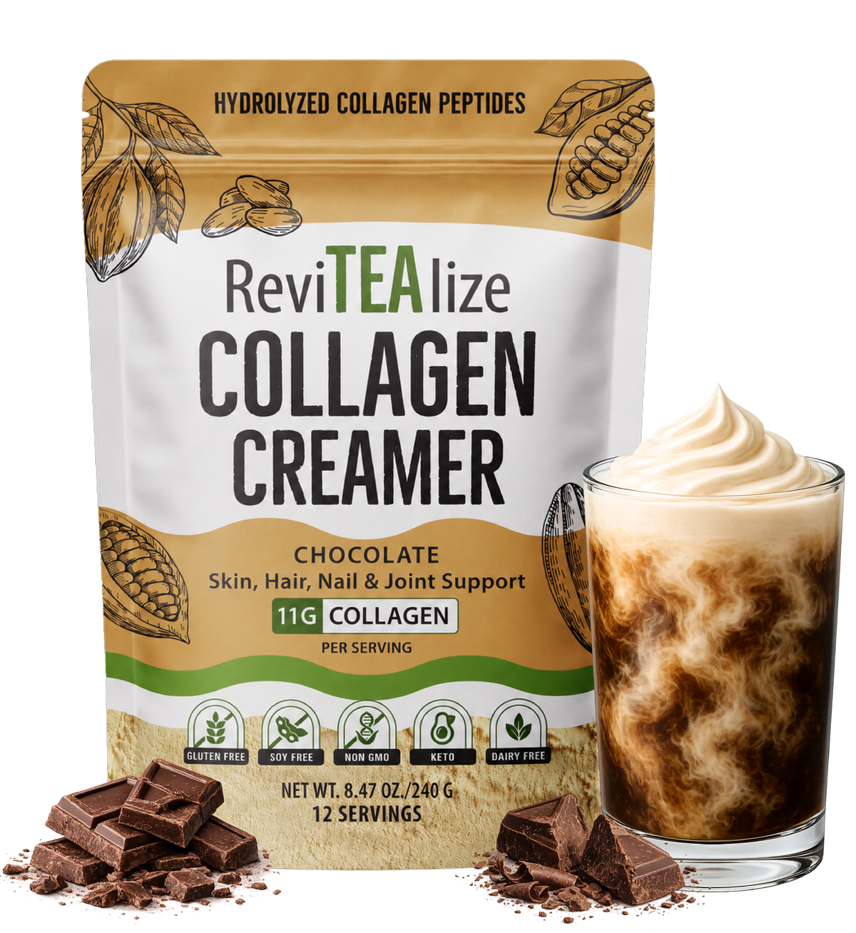 Collagen Protein Creamer - Chocolate