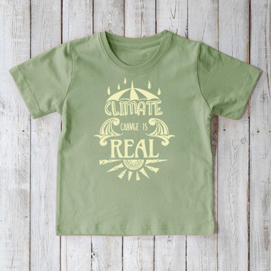 "Climate Change Is Real" T-Shirt for Kids