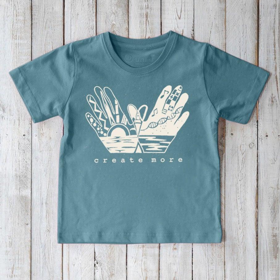 "Create More" Creative Art T-Shirt for Kids