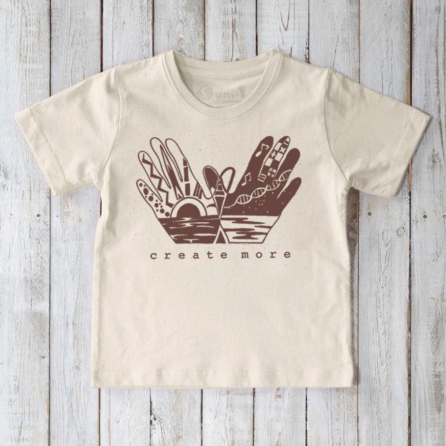 "Create More" Creative Art T-Shirt for Kids
