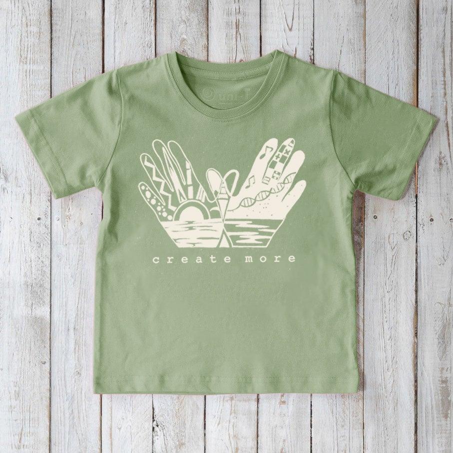 "Create More" Creative Art T-Shirt for Kids