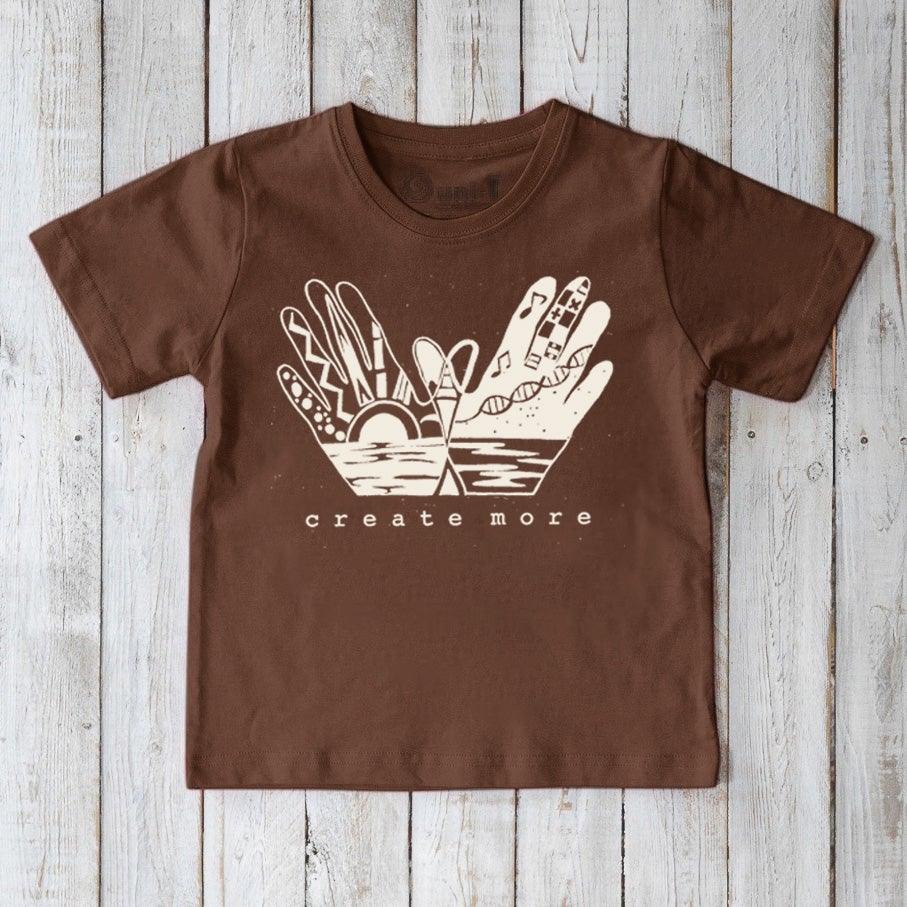 "Create More" Creative Art T-Shirt for Kids