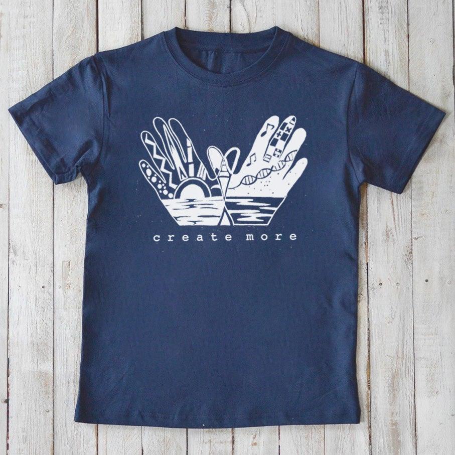 "Create More" Creative Art T-Shirt for Kids